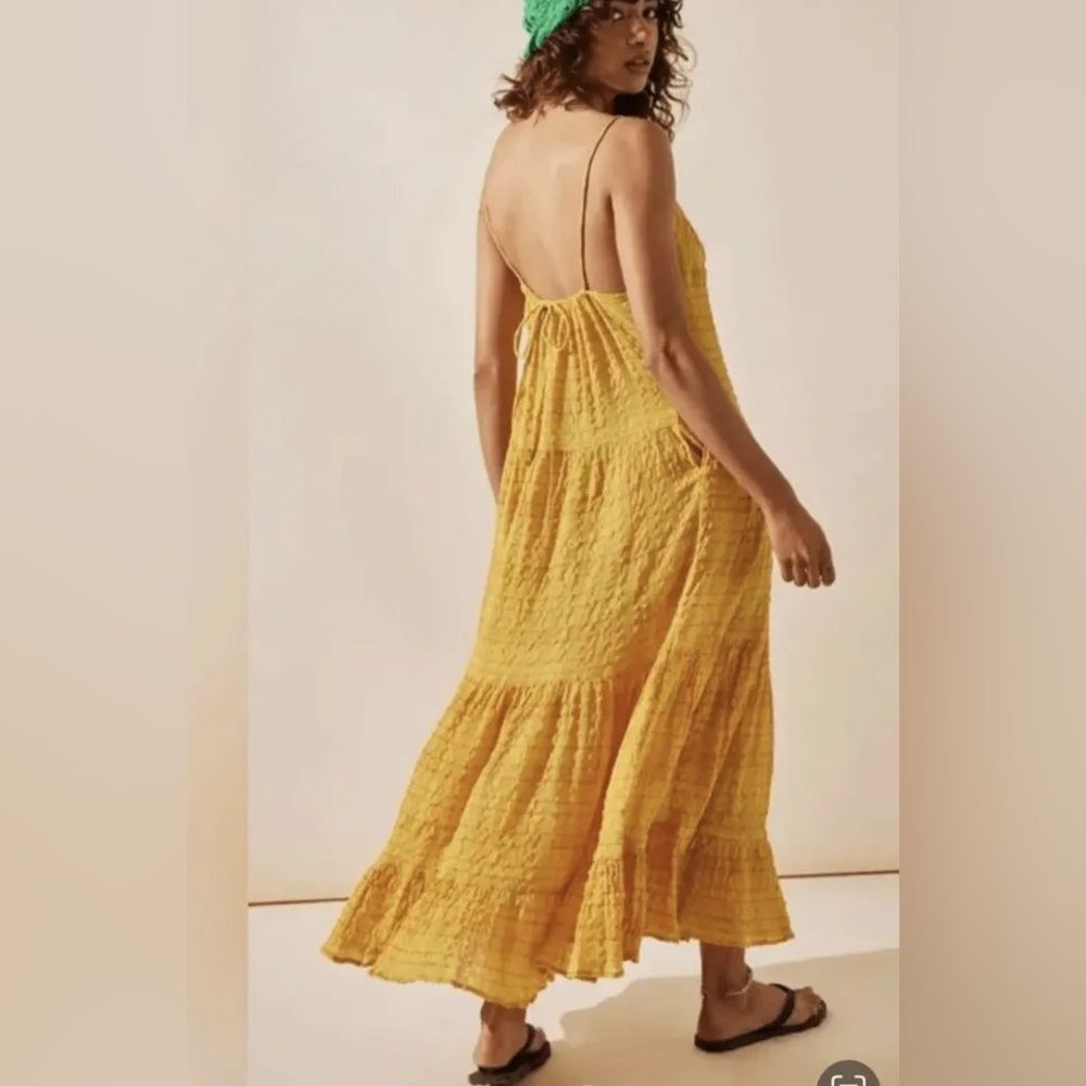 NWT Free People MARIGOLD MAXI DRESS.  SIZE Medium - Picture 3 of 9